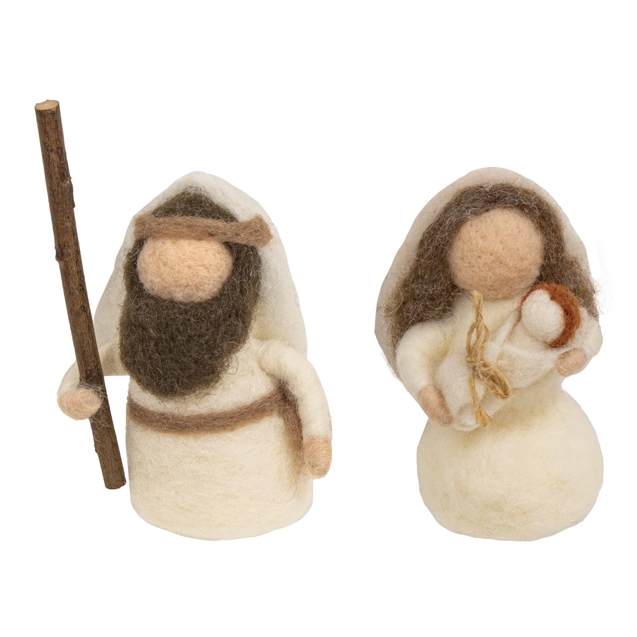 Bright Ideas - Wholesale Ornament Set - Set/2 Nativity Felted Ornaments0