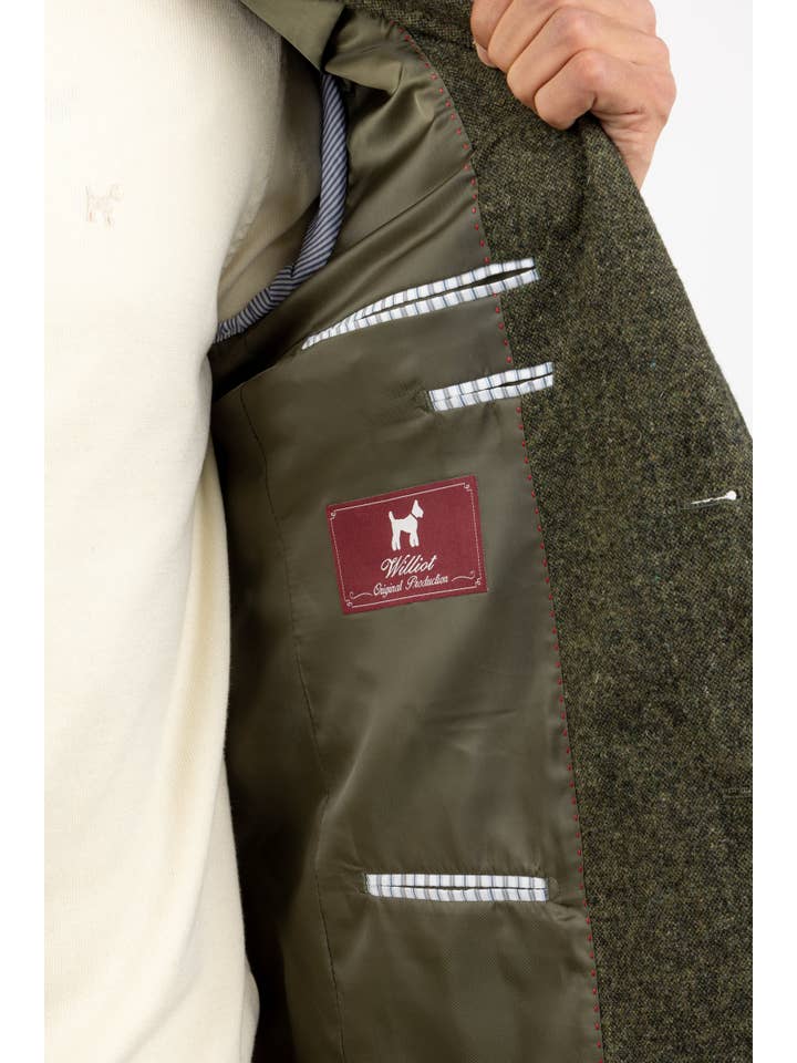 williot - Vente Veste de costume – homme - Veste verte Lisa Lana6