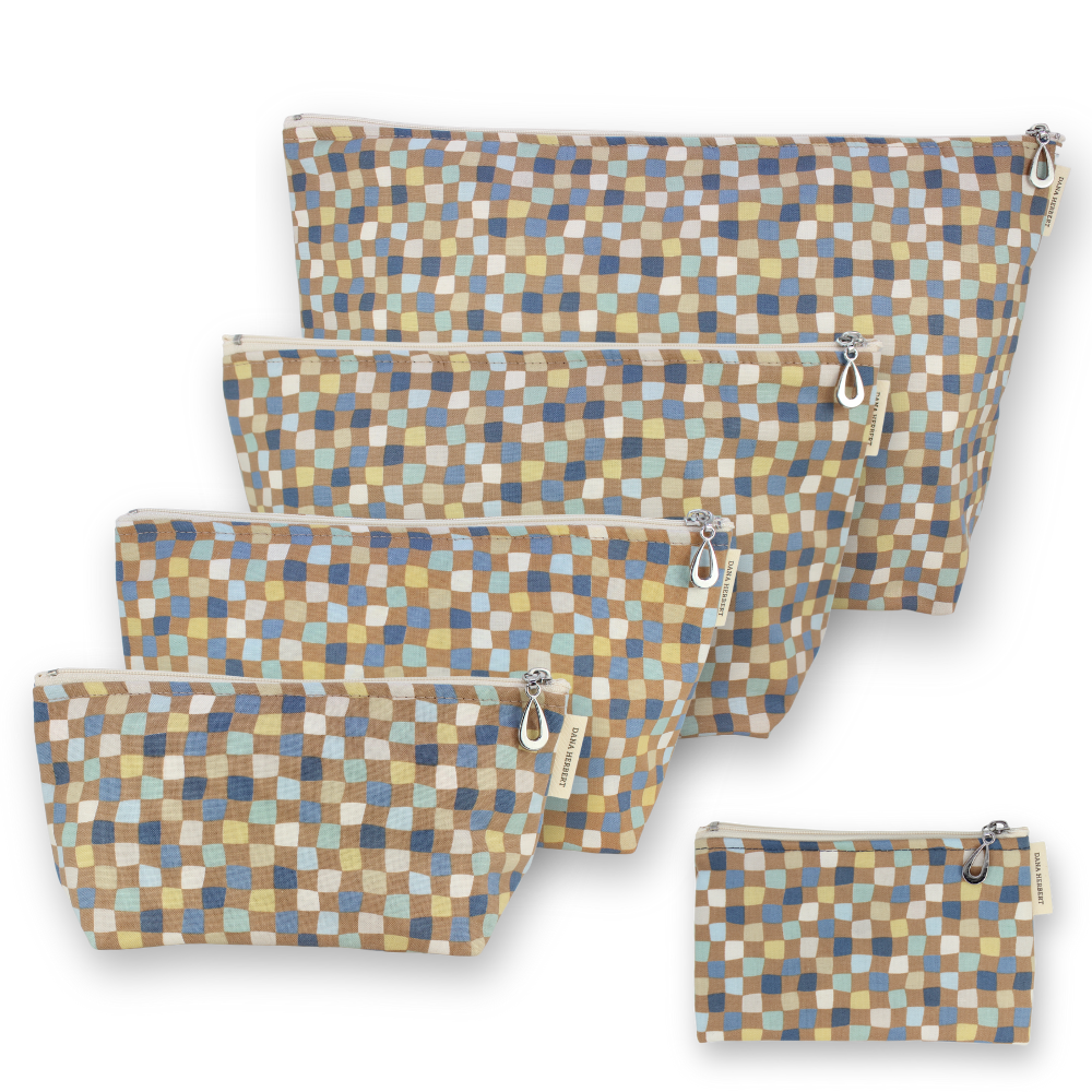 Dana Herbert – bolsa de maquilhagem e cosméticos por atacado – Conjunto de Bolsas de Maquilhagem - S, M, L, XL + Moeda (Poupe $4,75)12