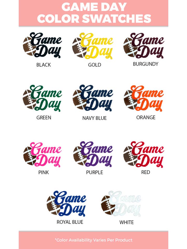 Sugar Stitch - Wholesale T-Shirt (Graphic) - Unisex - Game Day Chenille Graphic T-Shirt