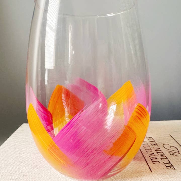 Heather Eck Artist LLC - Wholesale Wine Glass - Coffee & Wine | Glass | Donuts | Iced Coffee | Wine Glass
