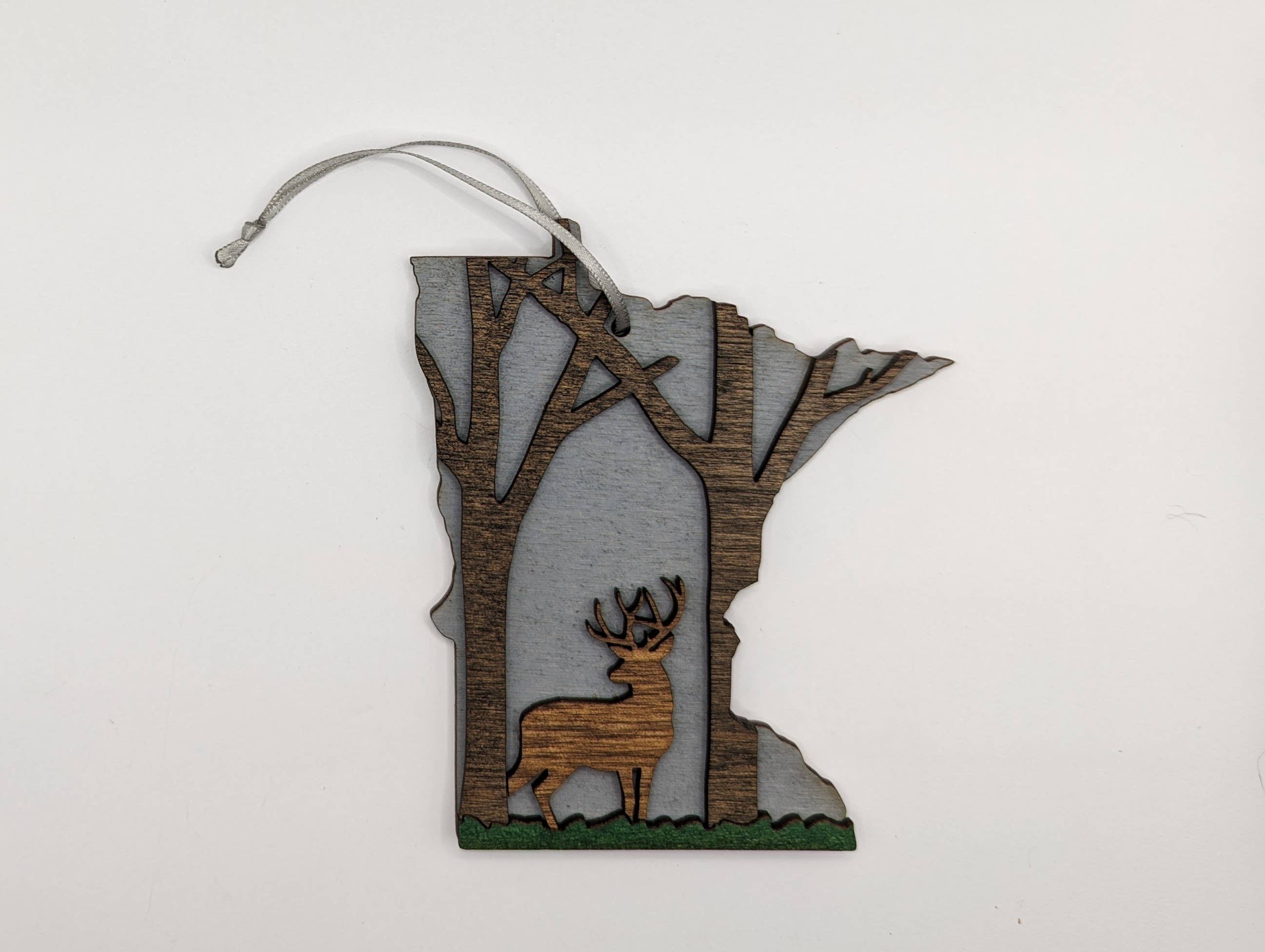 Knit and Nailed - Wholesale Ornament - Minnesota Wood Ornament Art 5" varieties19