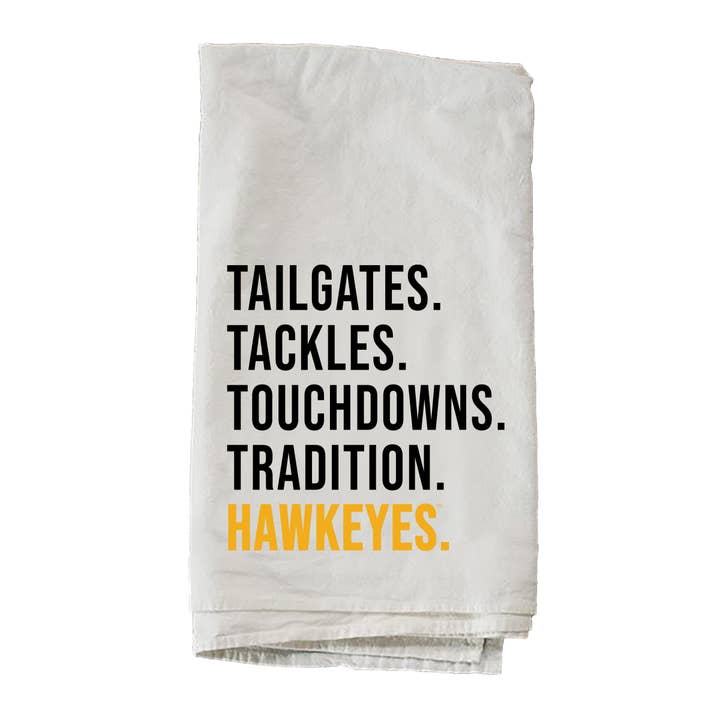 Tailgates Tackles University Of Iowa Towel for wholesale by Kendrick Home