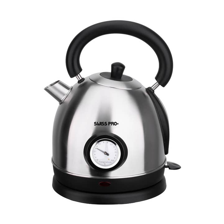 Bollitore retrò 1,8 l argento per la vendita all'ingrosso da parte di Swiss Pro+