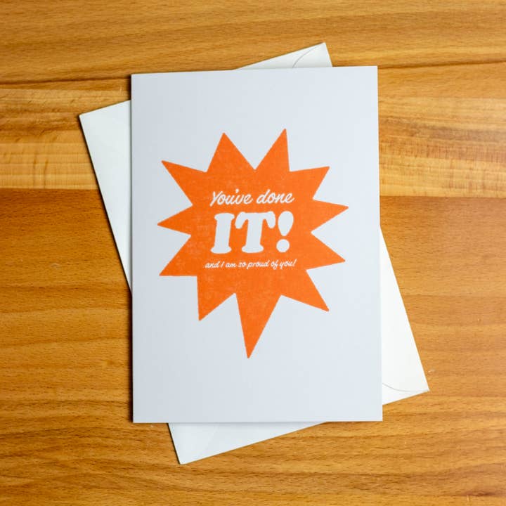 You've Done It Greeting Card for wholesale by Dugout Paper Co.