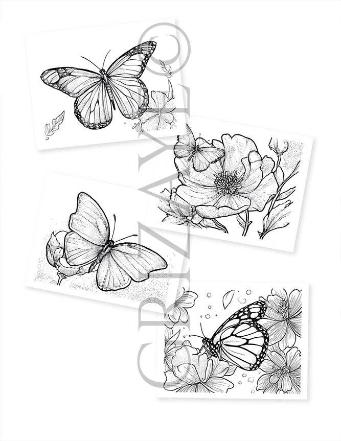 Grizaye - Wholesale DIY Craft Kit - Watercolor Kit: Flutterby3