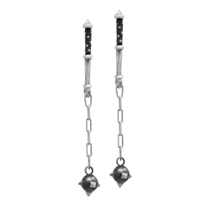 Chain Morningstar Earrings for wholesale by Morgaine Faye