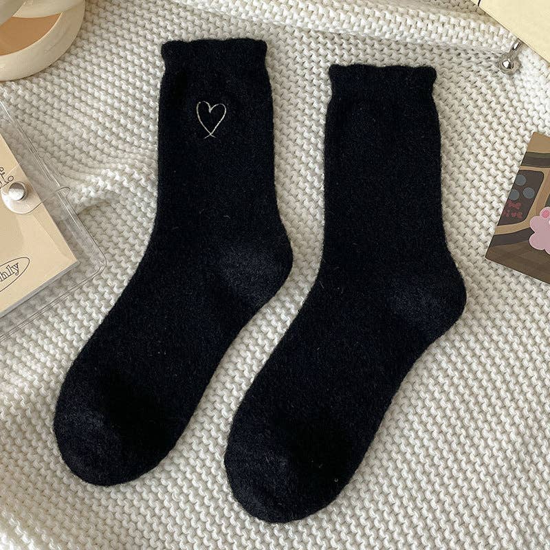 Gohobi （We cover U.S. import duties） - Wholesale Socks - Women's - Gohobi Warm Velvet Heart Socks0