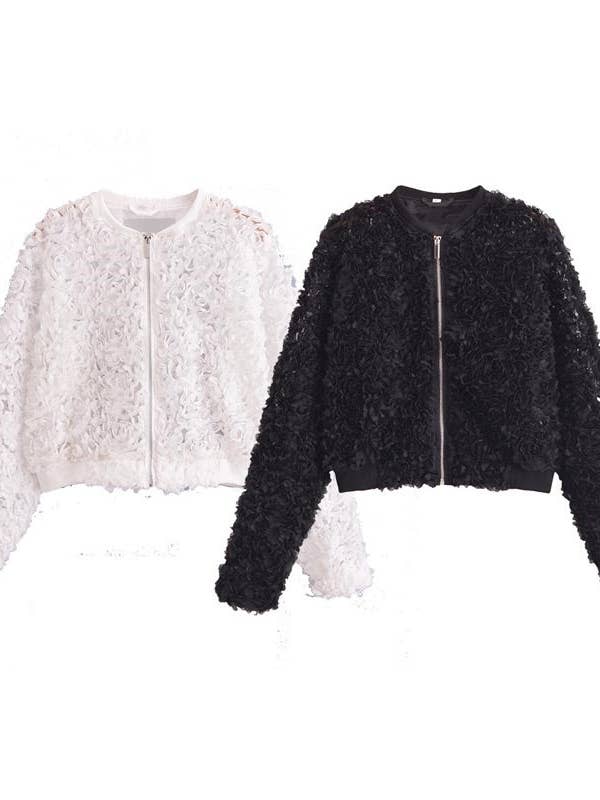 Veste Cardigan Ornée de Fleurs pour la vente par AZSHOP Trading LLC