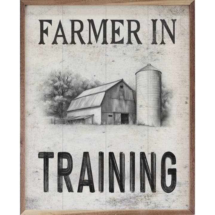 Farmer In Training White for wholesale by Kendrick Home