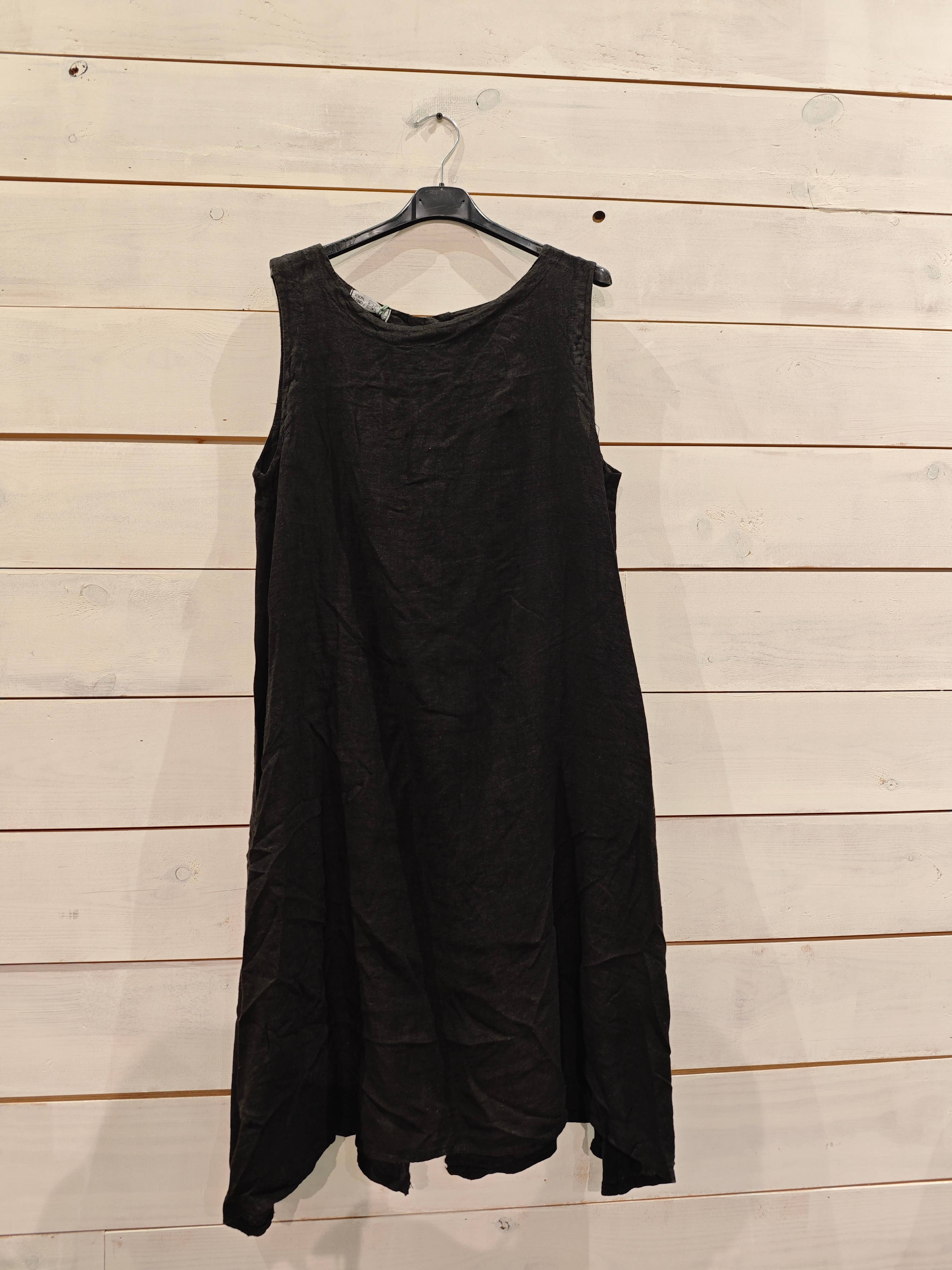 Linos y Textiles – wholesale Dress – Women's – REF 29306 SHORT SLEEVE DRESS SISA LINEN 100%3