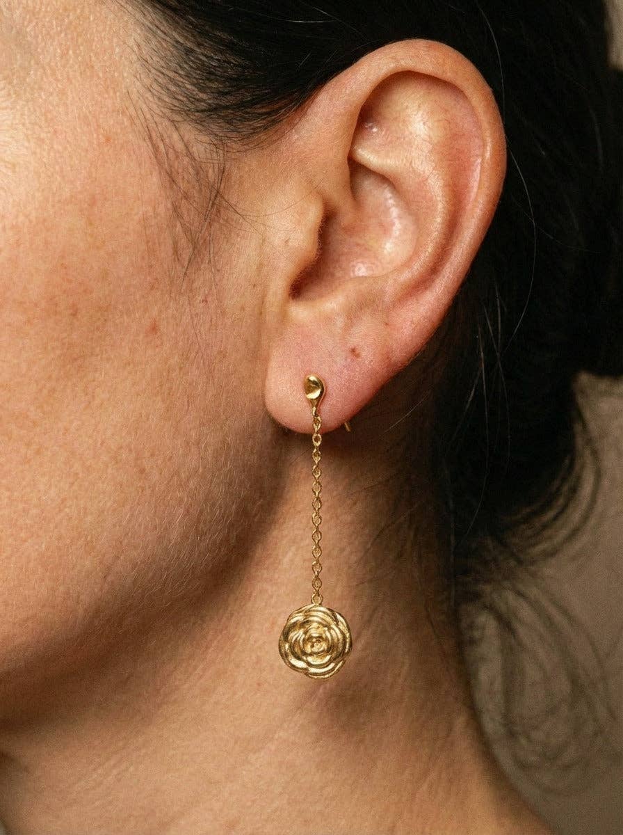 Persea Jewelry - Wholesale Dangle Earrings - Pendientes largos Rosetta1