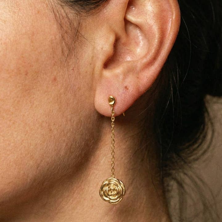 Persea Jewelry - Wholesale Dangle Earrings - Pendientes largos Rosetta1