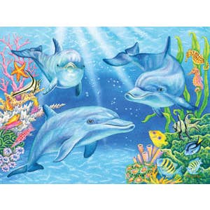 Dolphin Cove 550 Piece Puzzle for wholesale by Heritage Puzzle