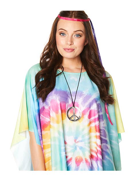 Partychimp – wholesale Dräkt – Dam – 70-TALS Hippie Poncho - Maskeraddräkt