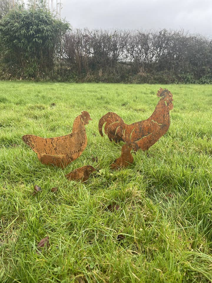 Famille de poulet rustique pour la vente par Beechwood Trinkets