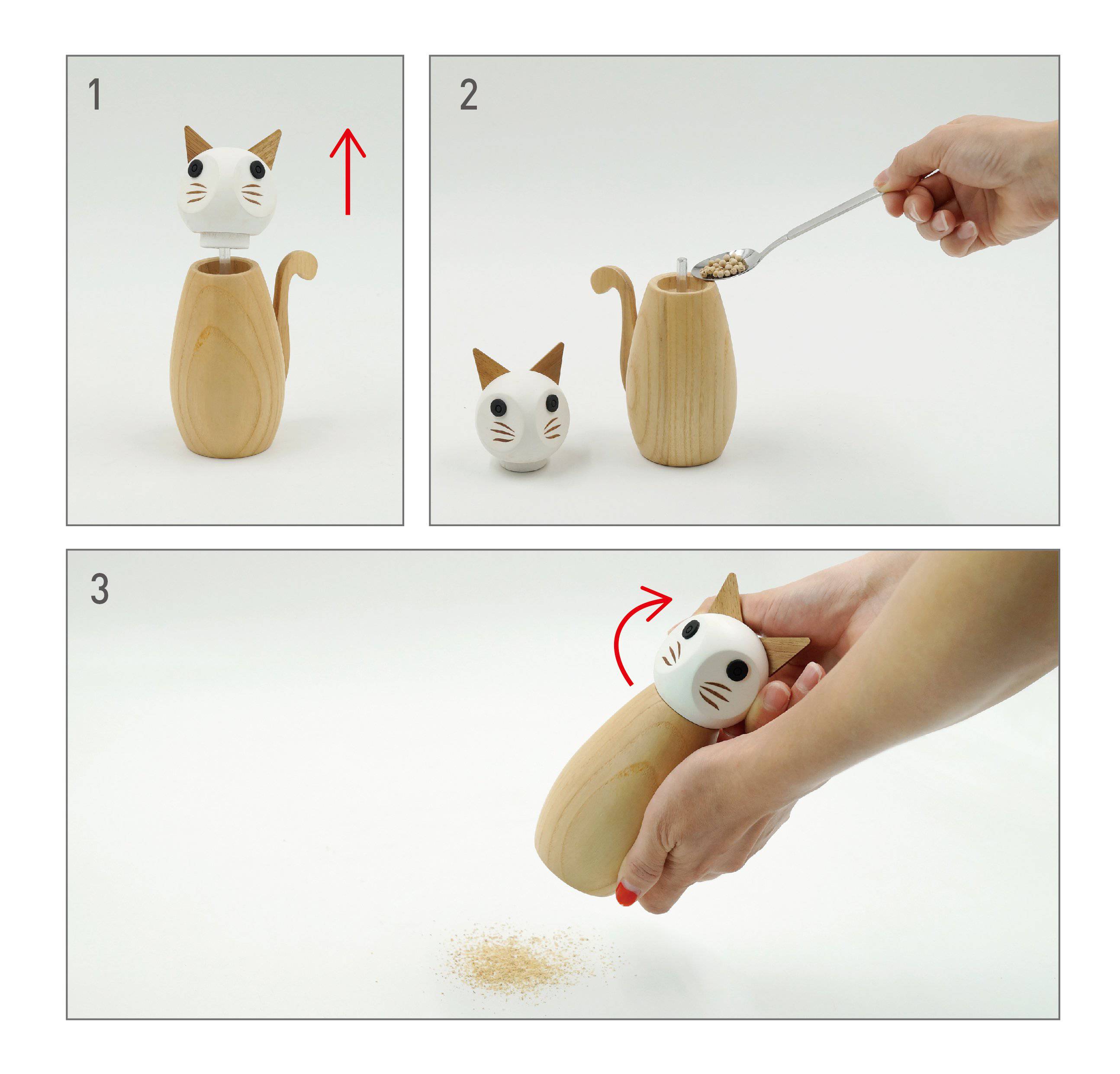 Peterson Houseware & Artwares US - Wholesale Pepper Mill - Cat Pepper & Salt Mill4