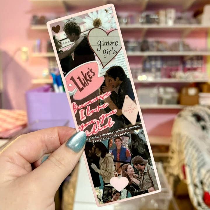 Valentines Day Gilmore Girls Inspired Collage Bookmark for wholesale by Awfullynerdy.co
