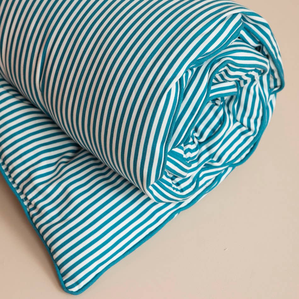 Mahe Homeware - Venta al por mayor Manta de cama - Cubrecama/saco de cama Bluesteel 85x200 cm5