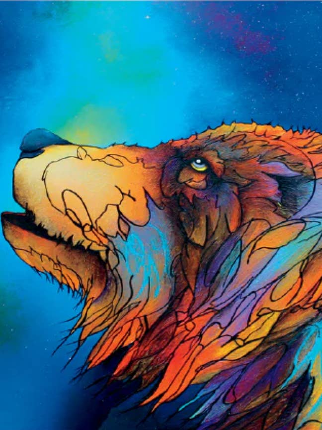 When the Stars Come Out by Artist Micqaela Jones Art Print for wholesale by Indigenous Puzzles and Art