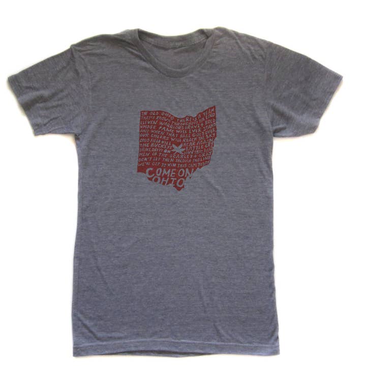 Kom så Ohio (OSU Buckeyes) : Unisex t-shirt for engroshandel hos Megan Lee Designs