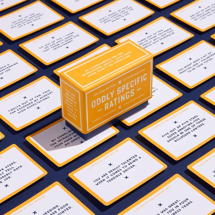 Chronicle Books - Wholesale Card Game - Brass Monkey Oddly Specific Ratings1