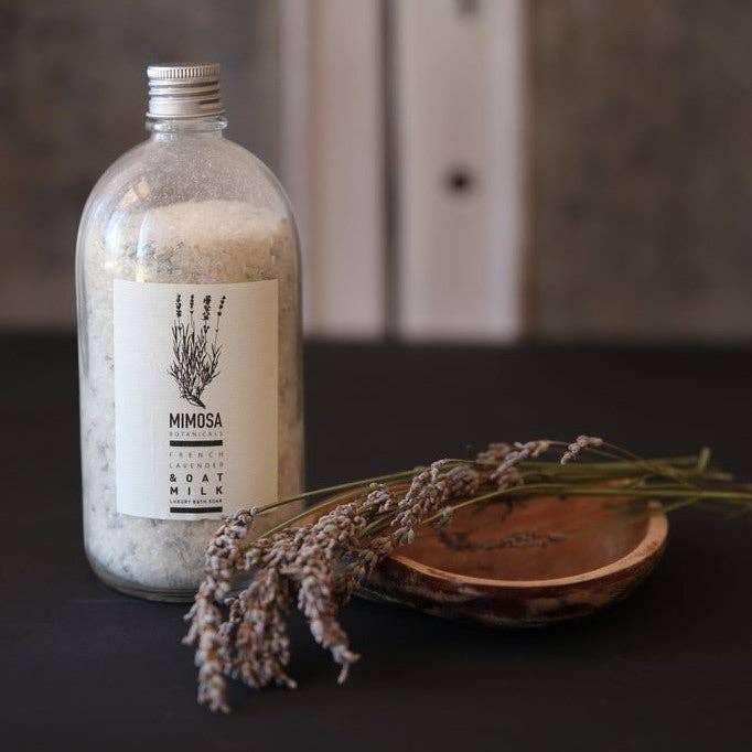 French Lavender & Oat Milk French Apothecary Bath Soak for wholesale by Mimosa Botanicals