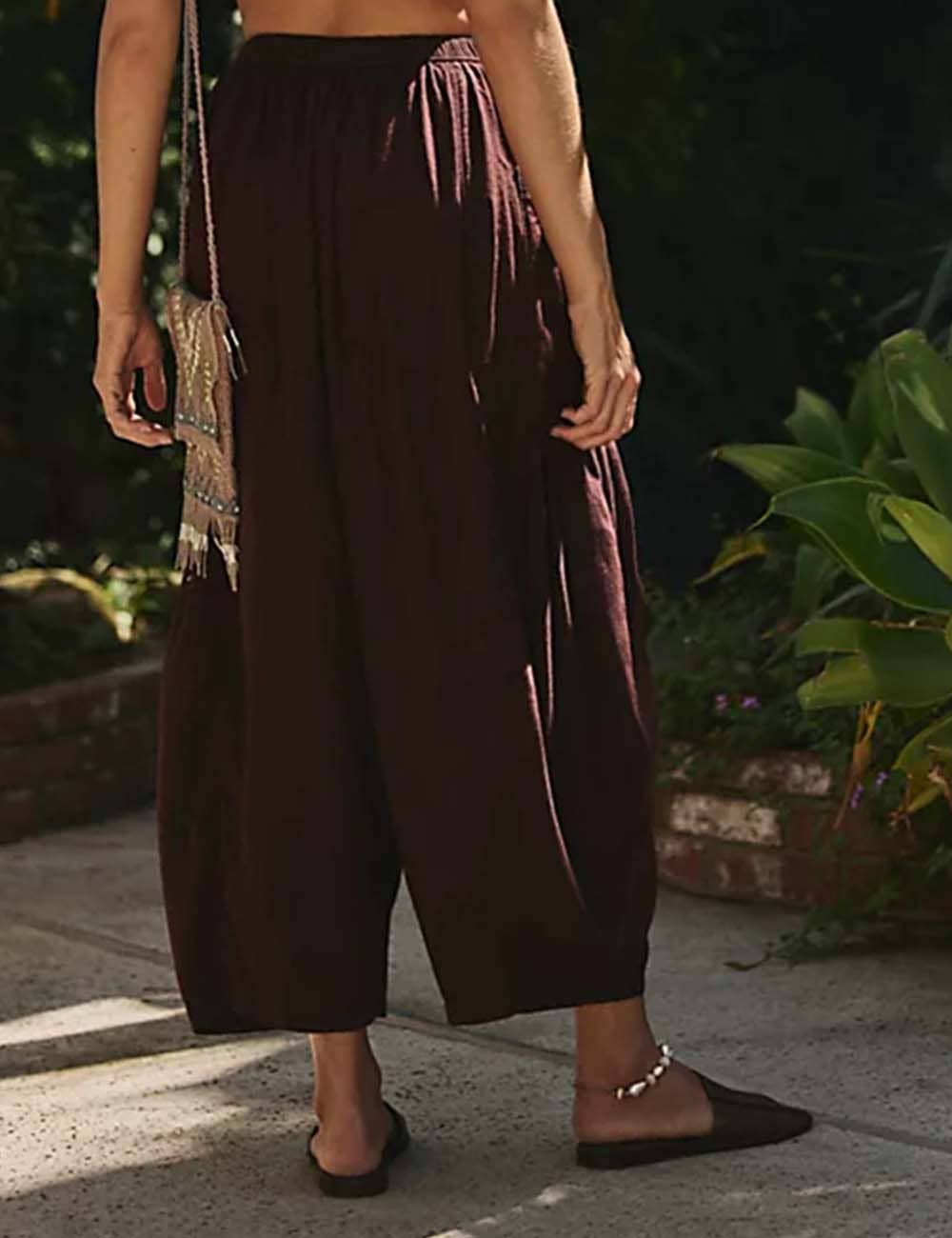 Sweetkama - Wholesale Pants - Women's - Ladies Elastic Waist String Tie Pocket Cuzy Pants5