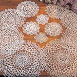 Tatting Lace Doily for wholesale by Saro Lifestyle