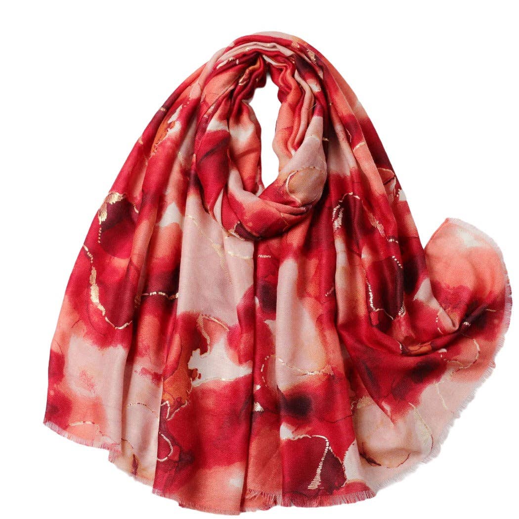 Funkyrel® Atzbranding Limited – Großhandel Schal – Damen – Scarvii - Schimmerdruck-Schal - Elegant & Trendy12