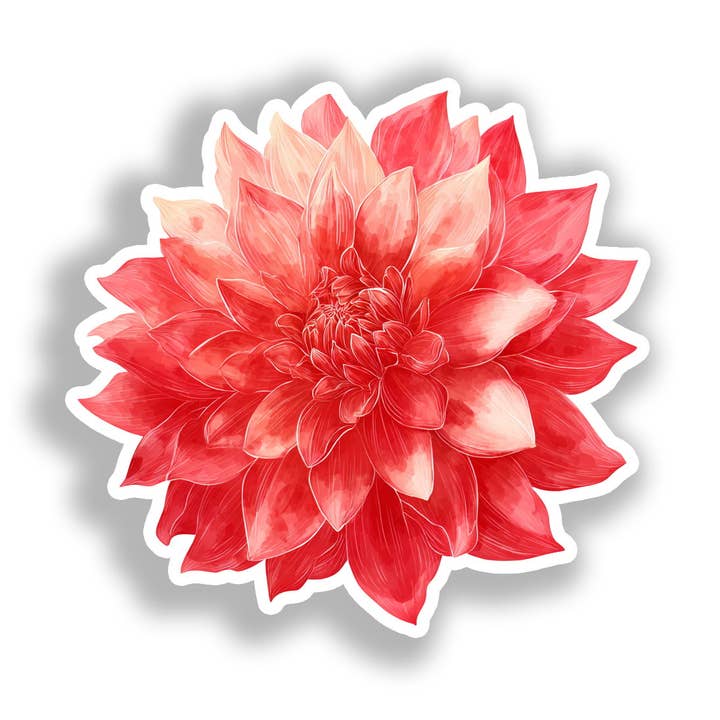 Dahlia Flower Decal Sticker # A019718 for wholesale by Yoonek Graphics