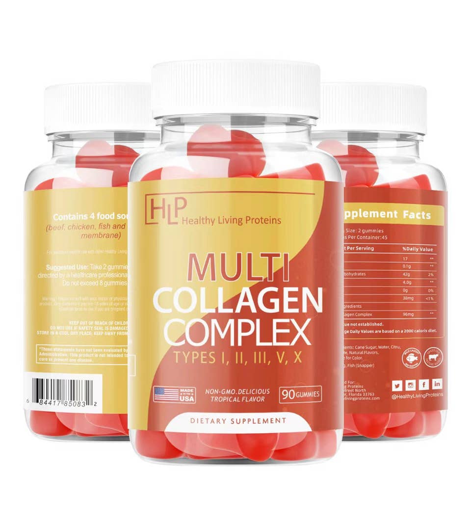 Healthy Living Proteins LLC - Wholesale Oral Supplement/Vitamin - Multi Collagen Gummies1
