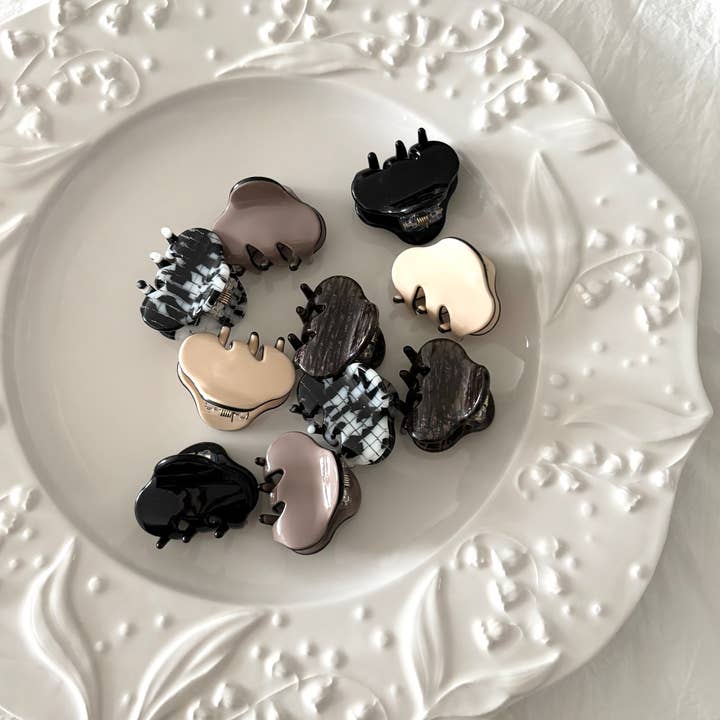 Neutral Mini Cloud Hair Clips (DUDU) for wholesale by LoveLina