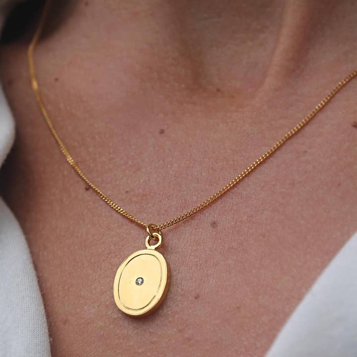 GOLD INDY NECKLACE for wholesale by MIO JEWELS