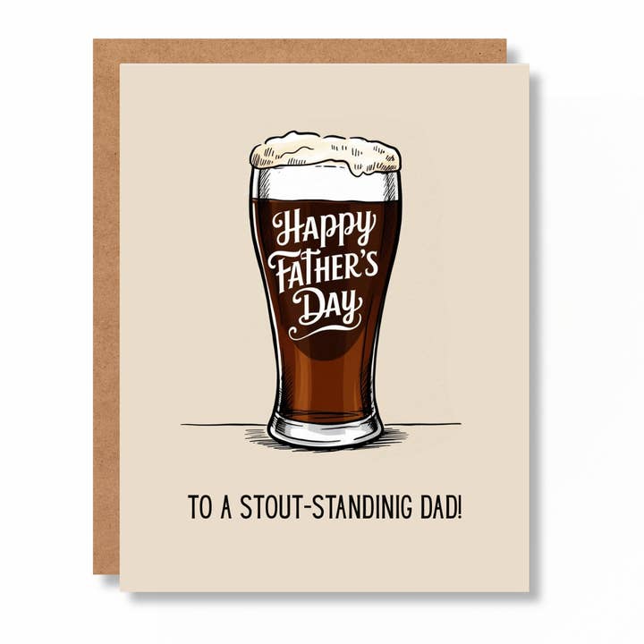 Biglietto di Auguri per un Papà Robusto e Fiero per la vendita all'ingrosso da parte di Otter this World Cards