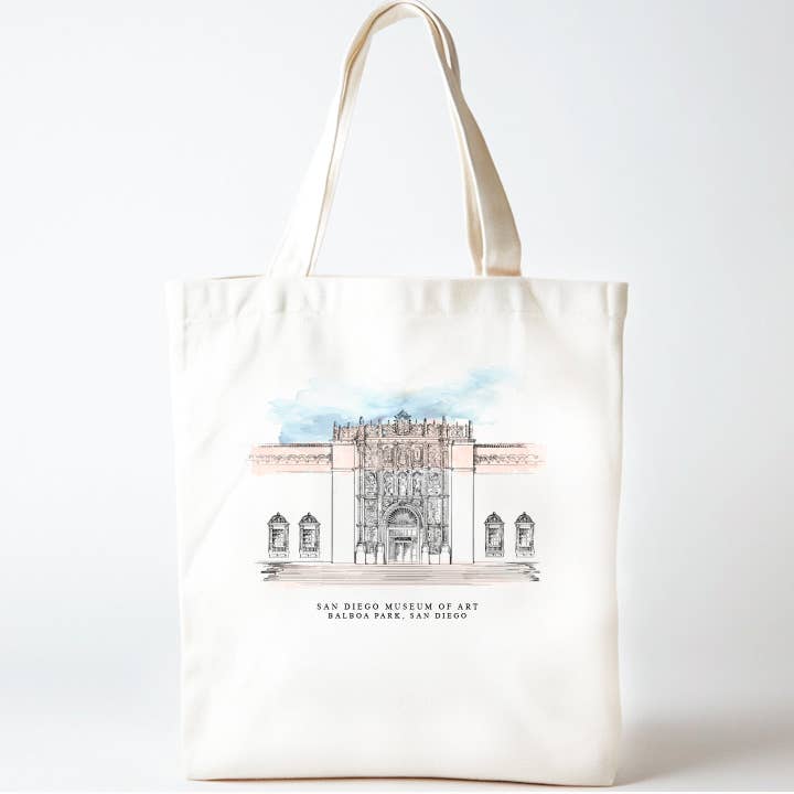 San Diego Museum of Art Tote Bag – Balboa Park Canvas Tote for Museum Gift Shops & Cultural Retail for wholesale by ArteCart