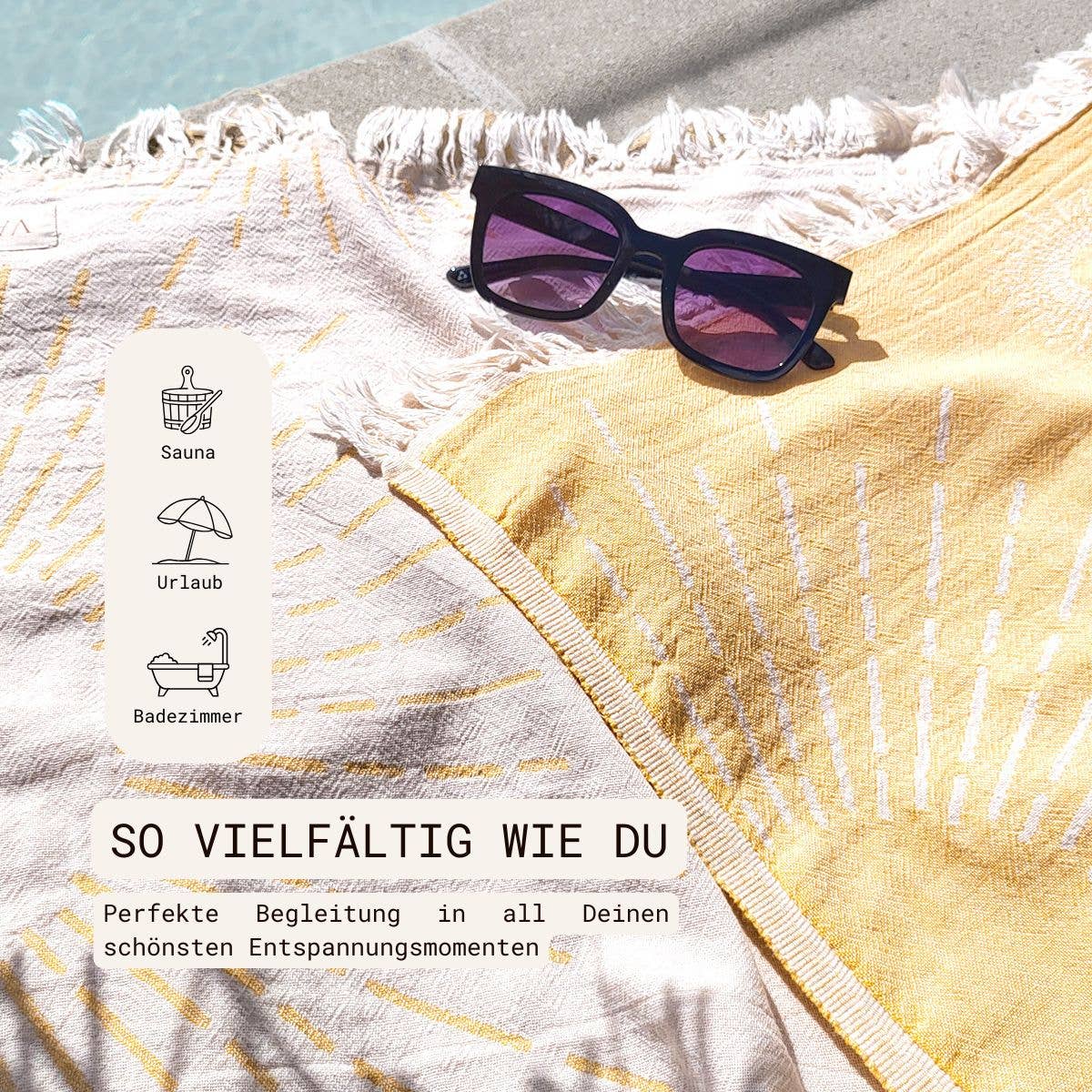 VAYVA – Großhandel Badetuch – Bestseller-Set | Baumwoll-Handtuch Sunshine7