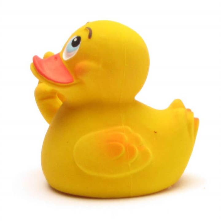 Duckshop – Großhandel Badespielzeug – Baby – Badeente Stinkefinger "Siggi" - Gummiente