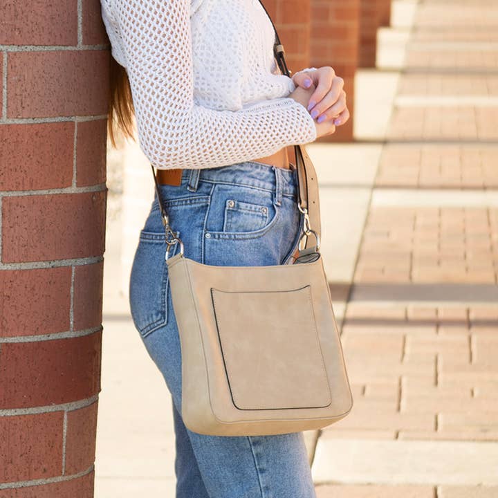 K. Carroll Accessories - Wholesale Crossbody Bag - Women's - MAY SUEDE VEGAN LEATHER CROSSBODY🍁