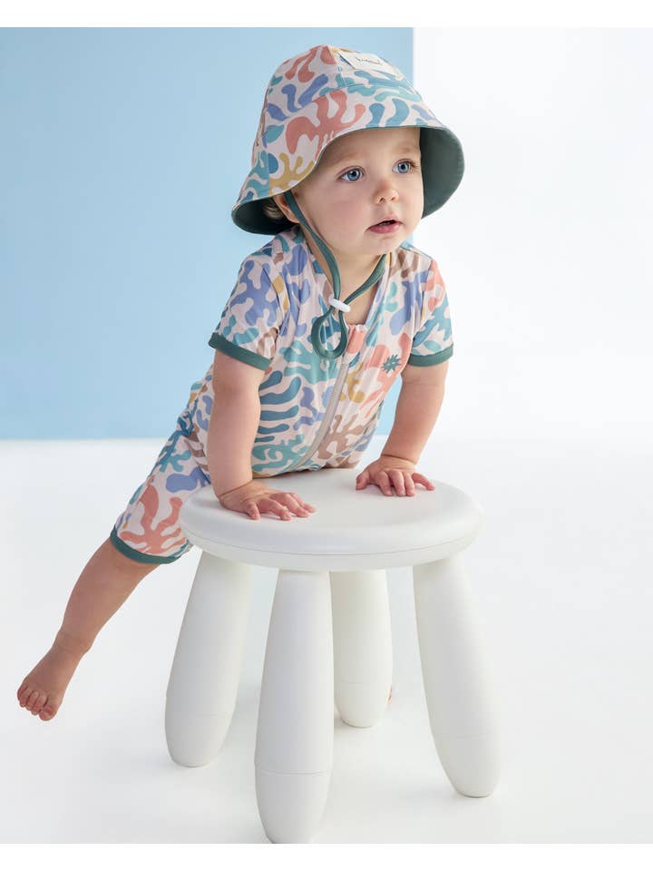 KaPow Kids - Wholesale One-piece swimsuit – Kids - Coral SS Swimsuit UPF50+1