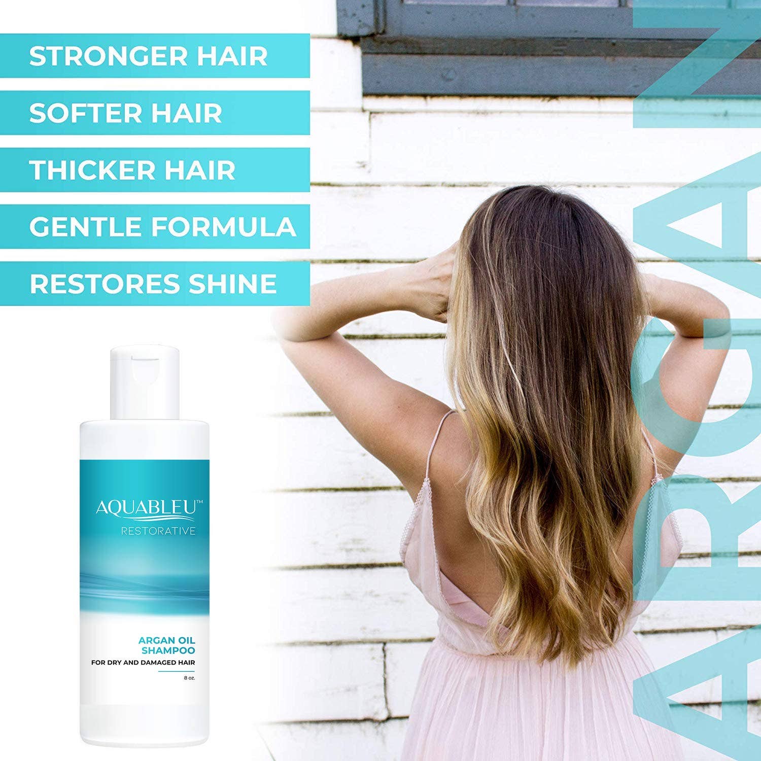 Aquableu - Wholesale Hair Shampoo - Argan Oil Shampoo 8oz2