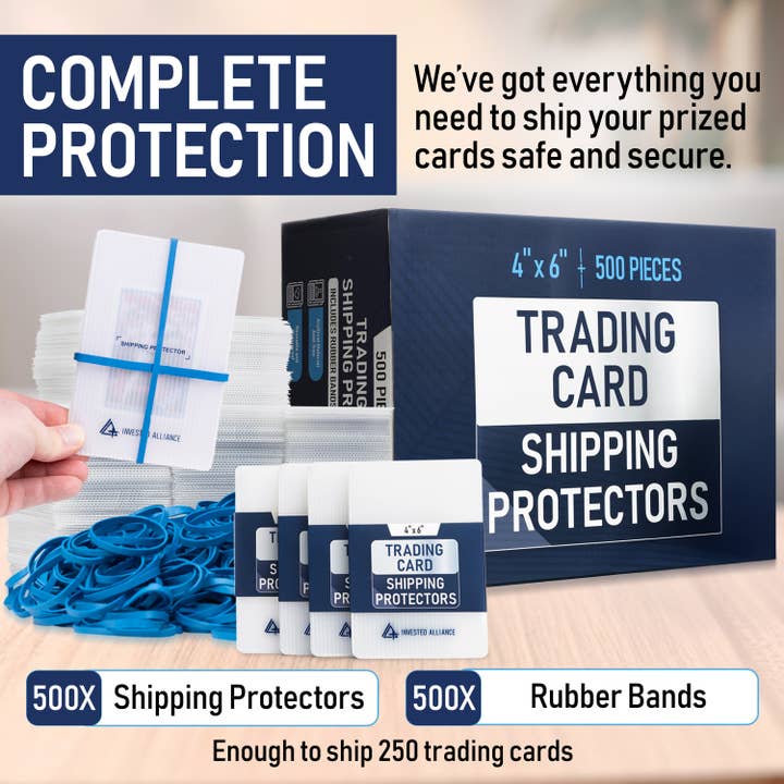 Invested Alliance LLC – wholesale Spelkort – Försändelseskydd för samlarkort 4x6 tum - 500-pack5