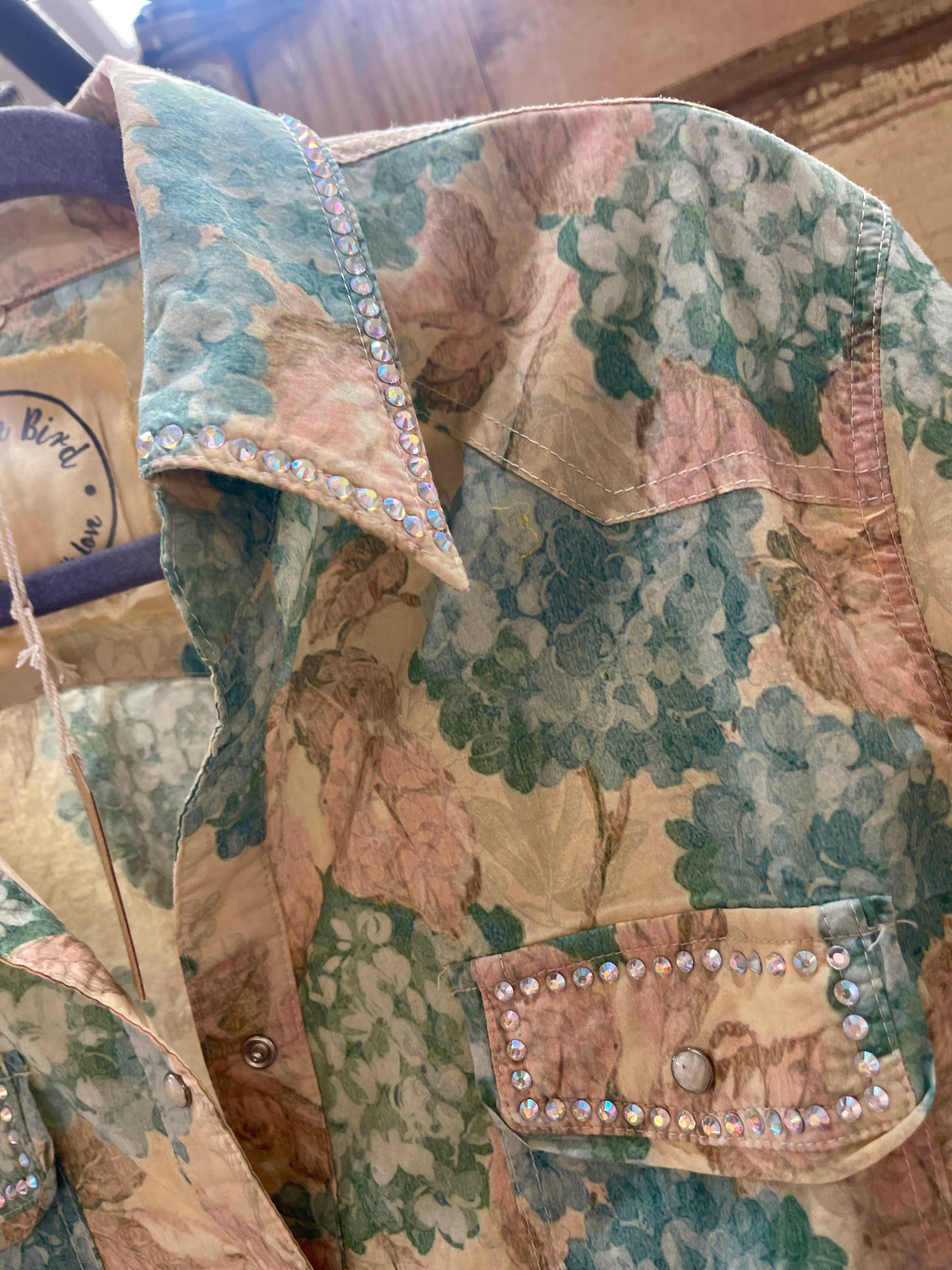 A Rare Bird Shop - Wholesale Button Down Shirt - Women's - Hydrangea Snap Front Dress Tunic2