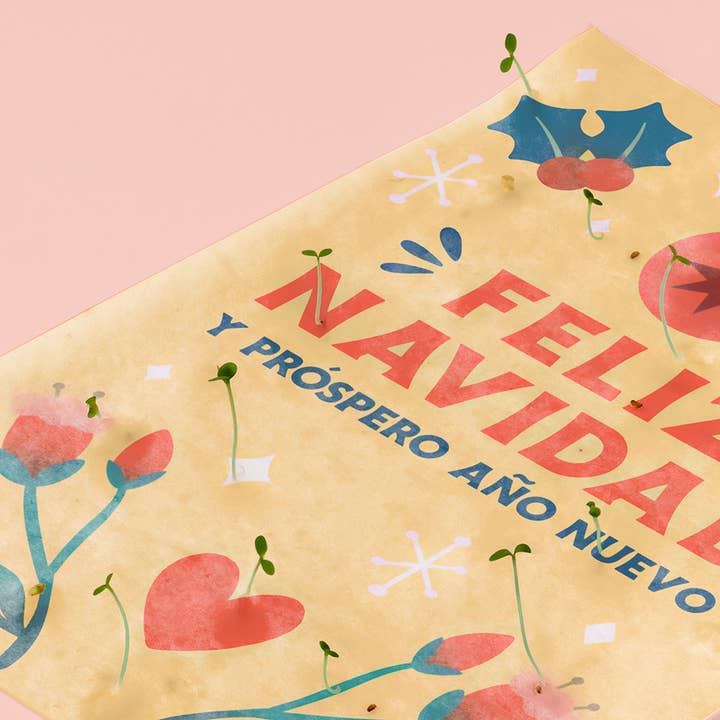 Resetea - Wholesale Christmas Card - Plantable Christmas card with vellum envelope5