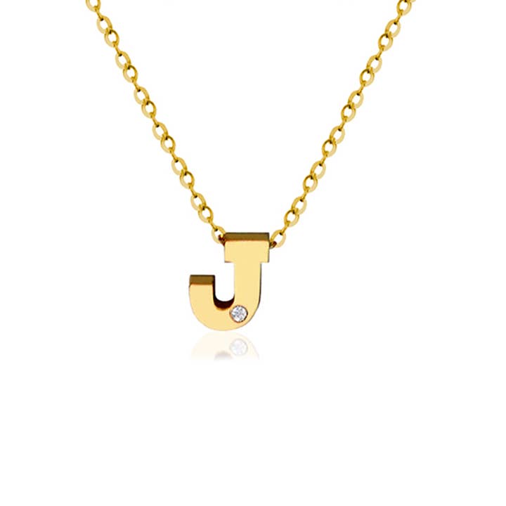 Block initial With Diamond Accent
Necklace for wholesale by Jane Basch Jewelry Designs