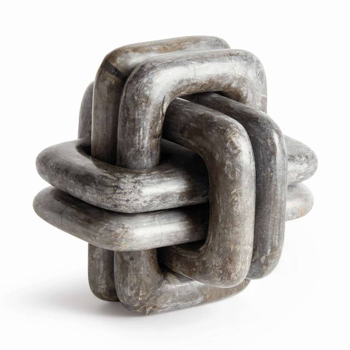 Knot Marble Sculpture - Gray Marble Accent Piece for wholesale by Napa Home & Garden