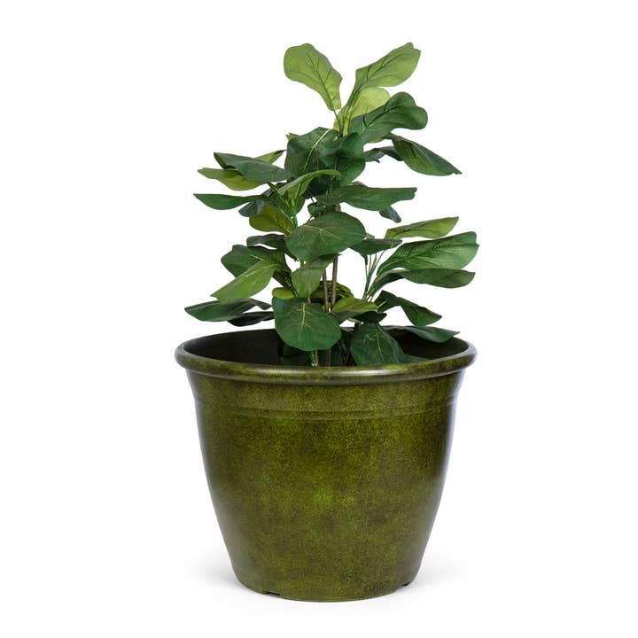 Willow Group - Wholesale Plant Pot - 22" Garden/Patio Polypropylene Planter - Matte Green Granite3