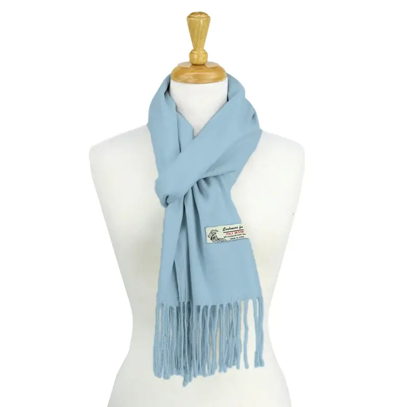 Jasper Trading LLC - Vente Écharpe – unisexe - CM19-31 - Une douzaine de foulards bleus en cachemire 1