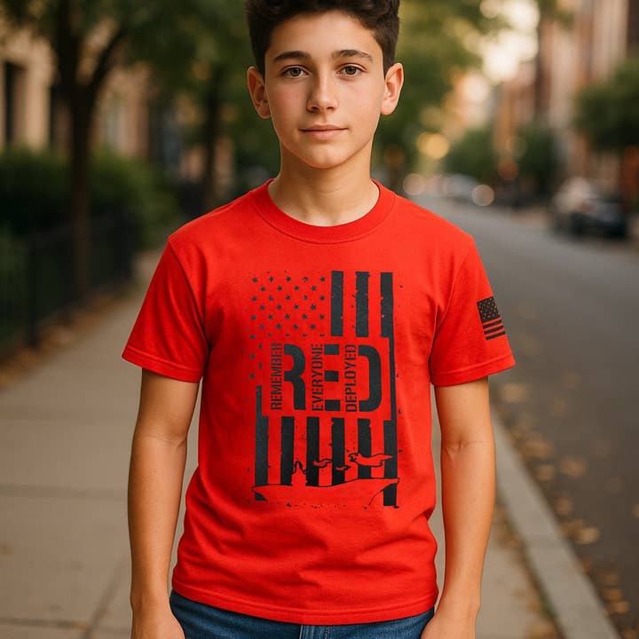 Remember Everyone Deployed Youth T-Shirt for wholesale by Trooper Clothing