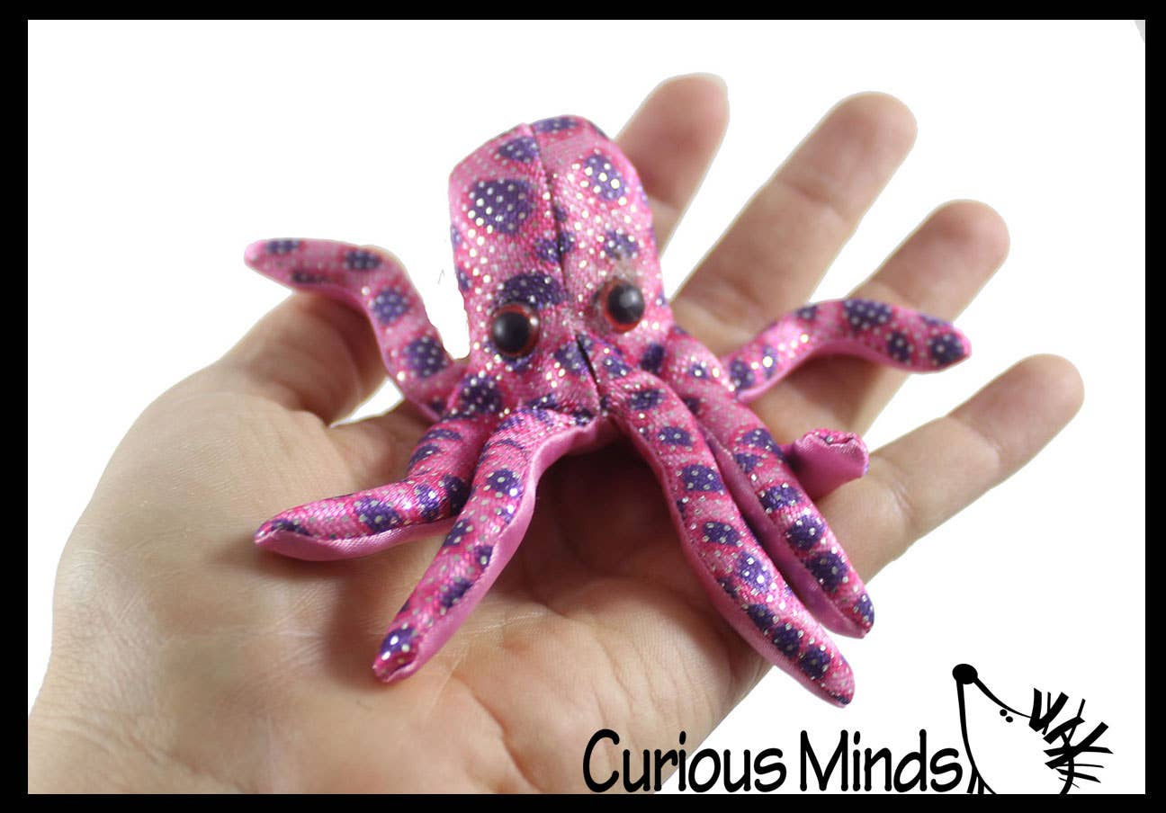 Curious Minds Toys - Vente Peluche – enfant et bébé - 1 jouet animal en forme de pieuvre rempli de sable - sac de sable lourd6